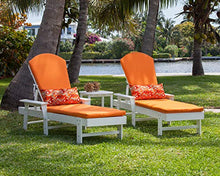 Polywood South Beach Chaise Set Mahogany