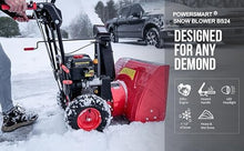 PowerSmart 24-Inch Gas Snow Blower with 212cc Engine, Electric Start, and 6 Forward/2 Reverse Speeds, Two-Stage, Self-Propelled Snow Blower with LED Lights