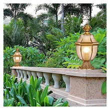 ALDEPO Courtyard Light Waterproof Outdoor Pillar Light Courtyard Landscape Lighting Fixture Street Community Patio Garden Lantern