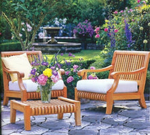 TeakStation Giva 4-Piece Teak Sofa Lounge Chair Set