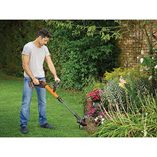 Black+Decker Rasentrimmer AFS Reflex Fadenverlängerung (18V 2,0Ah, 28 cm Schnittbreite, verstellbarer Zweithandgriff, Einzelfaden 9 m/1,6 mm, INKL. Akku und Ladegerät) STC1820PC
