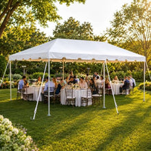 TentandTable 10' x 20' Premium West Coast Frame Tent with White Top