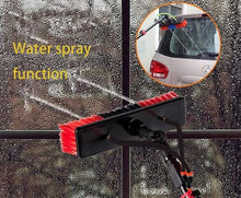 Kindevieft Water Fed Poles Kit, Adjustable Window Cleaning Poles Tool, Rotatable Brush Head Telescopic Cleaning Brush for Outdoor Window Glass Solar Panel,10.8M/36FT