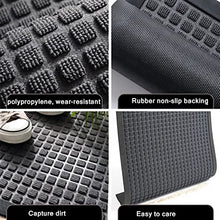 YUHYCOS Commercial-Grade Entrance Mat, Door Mat Indoor/Outdoor, Heavy Duty Doormat Scraper Floor Mat for Home Entrance - Low-Profile Mats for Home, Schools, Cafes, Business(Light Grey,120 * 180cm)