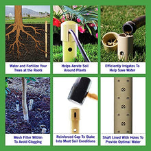 Underhill Deep Drip Irrigation Stakes 36-Inch, Case of 25 Watering Spikes for Palm Trees and Deep Rooted Trees, Drip System Parts Tubes, A-DD36-25