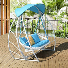 ELUKHT Creative Hotel Patio Porch Swing Glider with Stand Porch Swings with Stand, Princess Swing Bed Patio Furniture Porch Swing Lazy Daze Hammocks Swing Bench