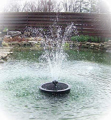 Custom Pro 6000 Floating Pond Fountain and Aerator Silver