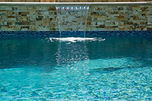 Tomaso 24" ABS Waterfall Cascading Sheer Descent Water Feature Spillway Pool Spa Wall Mount - Tan Plastic (24")
