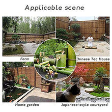 Water Features for The Garden Bird Bath Water Feature Pump Fountain Bamboo Water Device Ceramic Fish Tank Stone Circulating Fish Filter Bamboo Tube Ornaments,60Cm/23.6In