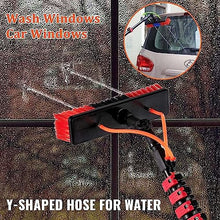 Cleaning Brush Brush Head Greenhouse Roof Cleaner, Water Supply Window Cleaning Equipment, Solar Cleaning Brush Outdoor Window Cleaning (30cm Brush Head 12FT/3.6m)