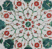 crafts look Exclusive White Marble Coffee Table Top Floral Inlay Art Outdoor Decor