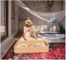 CZCZC Swimming Pool Floating Tray Floating Tray Floating Tray, Luxury Floating Tray Table & Bar, Swimming Pool Floating Beverage Bar, for Parties Indoor Outdoor Use Bar Party Accessories 39X20X8I