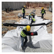 UZUPRO 5oz Non-Woven Geotextile Fabric for Drainage, Erosion Control & Driveway Underlayment - Heavy Duty Weed Barrier(White,2mx90m/6.5ftx295ft)