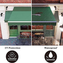 GJMDCMA Premium 14x10ft Green Waterproof Polyester Patio Umbrella Replacement Canopy Fabric – Sunshade Cover for Outdoor Market Restaurant Cafe Window and Door Use