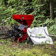 Earthquake Chipper Shredder K33, 33964 Heavy Duty 301cc, 4 Cycle Viper Engine, Dock-and-Lock Debris Bag, 3" Max Wood Diameter Capacity, Red