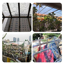 HSYFdy Outdoor Clear Tarp Curtain Waterproof Weather Resistant Patio Gazebo Curtain for Pergola, Porch, Gazebo, Cabana/Indoor Shelter Shed with Rustproof Grommets (Color : 0.4mm, Size : 7x10m)