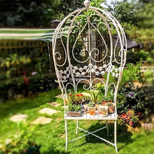 Garden Bench European Style Metal Outdoor Leisure Chairs, Creative Balloon Style Art Park Chairs, Balcony Courtyards Princess Chair Climbing Vine Chair Outdoor Benche
