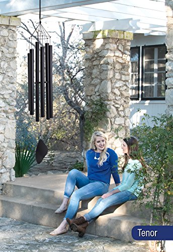 Music of the Spheres Handcrafted Japanese Tenor Wind Chime 60" Black