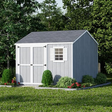 Little Cottage Co. 10x10 Value Workshop Shed with Operable Windows, Outdoor Wood Storage Do-It-Yourself Precut Kit