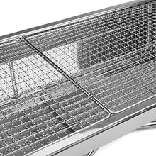 Grill Stainless Steel Outdoor Thickening Barbecue Rack Portable Folding Free-Installation Barbecue Furnace