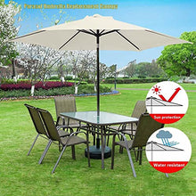 FKTHYO Parasols Patio Umbrella Cover Cloth 2.7/300cm,Polyester Replacement Canvas, 6 Ribs 8 Ribs Outdoor Table Umbrella Canopy Sun Shade Cover Replacement Cloth for Umbrella,Khaki-2.7m/8.8ft (6ribs)