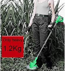 Cordless Lawn Mower with Lithium Battery Charger and 5 Plastic Blades 90° Adjustable Head Small Household Rechargeable Lawn Mower