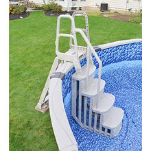 Main Access Smart Step System (Taupe) for Above Ground Swimming Pools with 2 Anchor Sand Weights