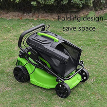 Lawn Mower - 37 cm Cutting Width 40 Litre Grass Box Close Edge Cutting Rear Roller Central Height Adjust -Weeder+Original Battery
