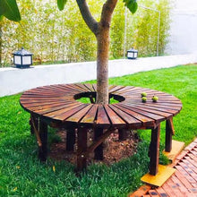 BXKCFYBSQ Tree Bench Wrap Around,Hardwood Circular Garden Bench,Outdoor Tree Ring Seat,for Patio Park Landscape Decor,Capacity 400KG