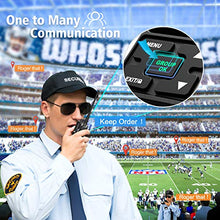 SAMCOM Rechargeable Long Range Walkie Talkies 5W UHF Radios with Earpiece Black - 19 Packs