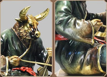 Generic Samael China Zodiac Mascot Statue Cattle Multicolour