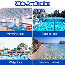 TUOYIBO Blue White Yellow Red Pool Rope Float Kits, 14ft/17ft/18ft/20ft/22ft/25ft/30ft/40ft Long Swimming Pool Safety Divider Rope and Float Line, with 2 Pre Assembled Stainless Hooks (Color : 9cm D