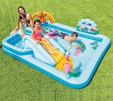 DSWMY Inflatable Pools, Large Swimming Pool with Brackets Family Above Ground Pool Can Swim Cover Floor Cloth Swimming Pool Summer Paddling Pool