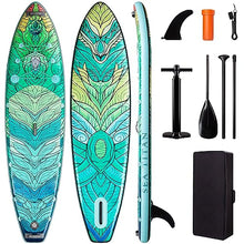Sea Titan Dragon's Wave Premium X-Woven Inflatable Stand Up Paddleboard Green