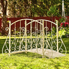 Zaer Ltd. Metal Garden Bridge Paris-1968 (Antique White)
