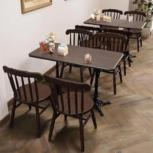JOSOGO Vintage Bistro Table, Restaurant Table, Multi-Shape with Ornate Cast Iron Base, Sturdy & Elegant, for Cafe, Patio and Living Room(A,50cm)