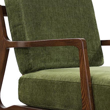 POLY & BARK Verity Lounge Chair Distressed Green Velvet