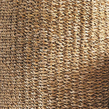 MY SWANKY HOME Elegant Tall Tapered Round Planters Set of 2 Woven Seagrass Baskets Minimalist