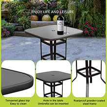On Shine 5 PCS Outdoor Furniture Patio Swivel Bar Set Height Patio Bistro Set,4 Bar Stools and 1 Table,Patio Furniture Sets Suitable for Yard,Backyard and Garden