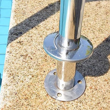 LMMIAMZ Heavy Duty Stainless Steel Swimming Pool Ladder - Non-Slip 2/3 Step with Handrail, 1.5mm Tube Wall, Durable Pool Steps for Easy Access & Safety - Silver Finish