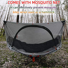 Camping Hammock Stand Portable Folding Cot Set All-Inclusive Design for Outdoor Patio Camping Beach and Festivals (Orange)