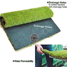 Artificial Grass 13ft x 82ft - Drainage Holes & Rubber Backing Synthetic Thick Lawn Turf Carpet Perfect for Indoor/Outdoor Landscape,(1066 Square ft), Green