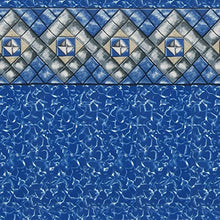 Swimline Pool Liner for Above Ground Pools, Manor Pattern, 18 x 33 (Oval), 52 Inch Wall, 25 Gauge, Beaded Liners for Esther Williams and Johnny Weissmuller Pools