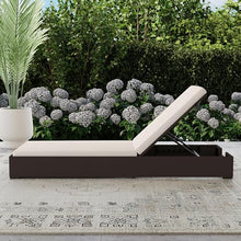 Homestyles Palm Springs Outdoor Chaise Lounge 1 Seat Beige/Brown