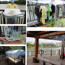 GDMING PVC Transparent Tarpaulin, Heavy Duty Waterproof Outdoor Multi-Purpose Weatherproof Cover for Flower Plants Winter Anti-Aging Greenhouse Film, 62 Sizes (Color : Clear, Size : 2.4x10m)