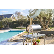 LOUIS TELLIER - MARCEL Wood Fired Outdoor Oven - Portable Oven for Camping, Picnics, and Backyard Cooking - Black