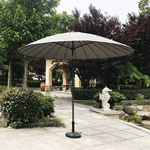 JDXQBLD Outdoor Garden Parasol Umbrella |2.7M| Round/Tiltable/with Crank / 38MM Umbrella Pole, for Terrace/Patio/Balcony/Coffee Table - Without Base，Purple