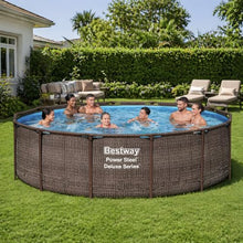 Bestway Power Steel 14’ x 42” Above Ground Swimming Pool Set with Pump