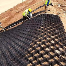 2 in Depth Hillside Slope Grid Erosion Control, Scalable, Polyethylene Permeable Geogrid Mesh, Dirt Storage Locker, Easy Cut, Tensile Strength Gravel Ground Grid for Driveway, Patio(6x7m/20x23ft)