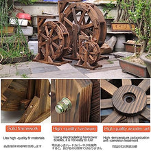 Water Wheel Fountain,Garden Water Fountain,Wheel Waterfall Wooden Outdoor Wheels Fountain,Vintage Rustic Ornamental Pond Decorative Outdoor Indoor Balcony for Bird Bath,Fish Tank,Pond (Size : Diamete